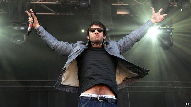Example on stage at V Festival in Chelmsford, 2011