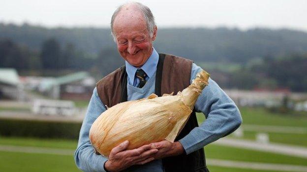 Peter Glazebrook and his record-breaking onion