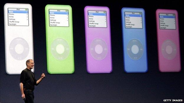 Steve Jobs launches a range of iPods