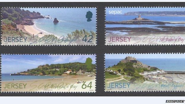 Jersey Post's new scenery stamps