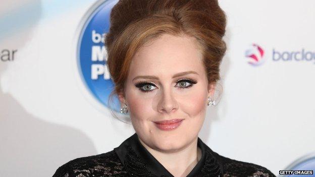 Adele at the Mercury Music Prize in September 2011