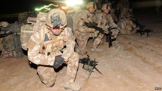 British troops in Afghanistan