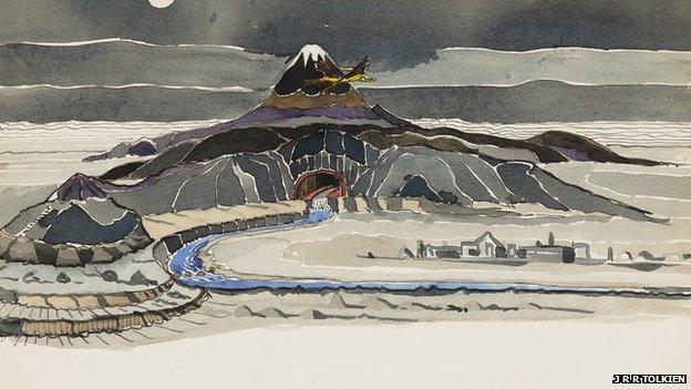 Illustration from The Art of The Hobbit