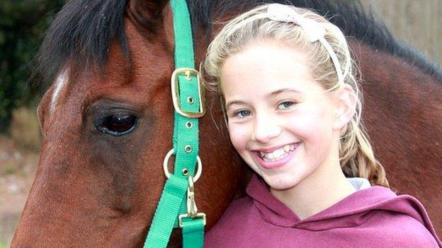 Abigail with her horse