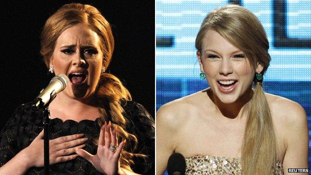 Adele and Taylor Swift