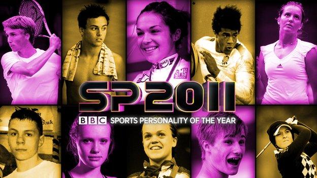 Candidates for this year's Young Sports Personality of the Year.