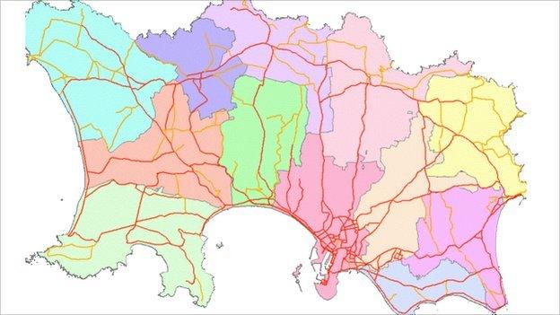 Jersey heat loss map