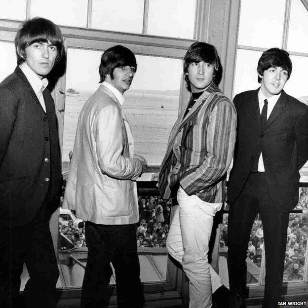 The Beatles at The Futurist Theatre in Scarborough, 1964