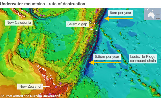 Pacific trench zone infographic