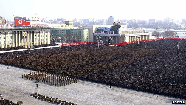 Over a million people turned out for the memorial service