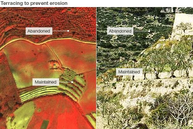 Good terracing can prevent erosion