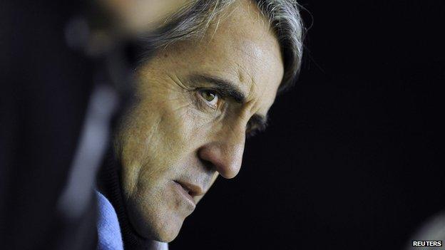 Roberto Mancini was not a happy man