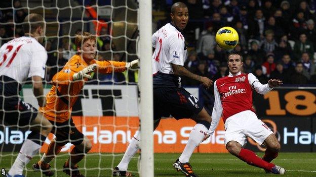 Robin van Persie was unlucky not to add to his 25 goals this season