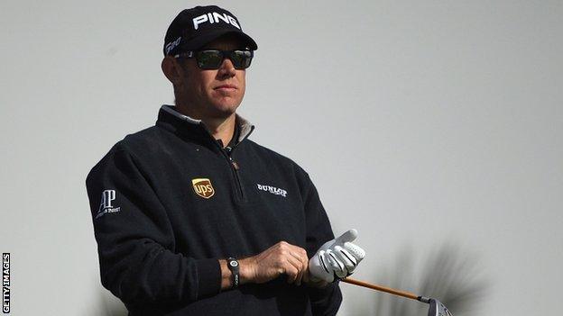 England's world number three Lee Westwood is six shots off the lead