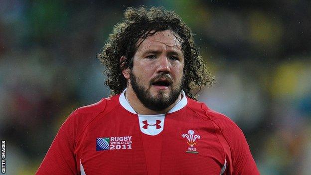 Wales prop Adam Jones