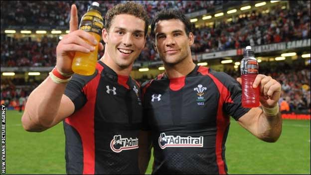 George North and Mike Phillips