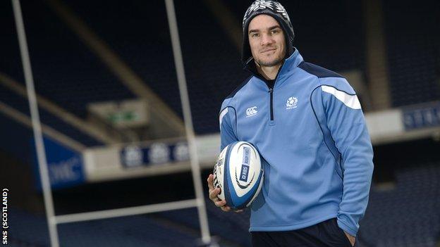 Scotland winger Max Evans