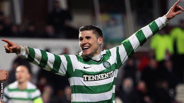 Celtic striker Gary Hooper