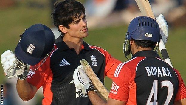 Alastair Cook and Ravi Bopara