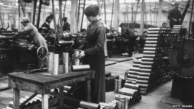 Munitions factory in UK in 1915