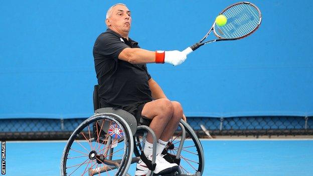 Britain's Peter Norfolk is one of the world's leading wheelchair tennis stars