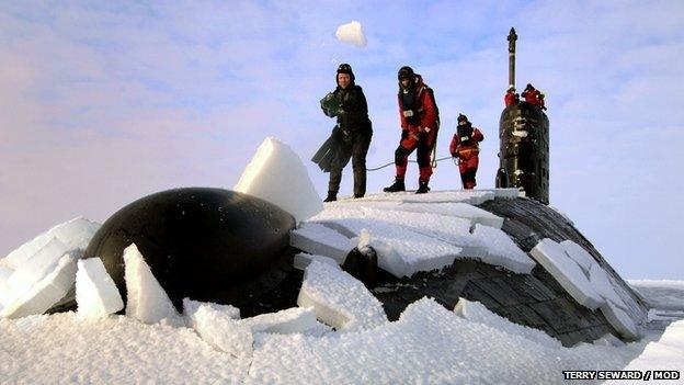 HMS Tireless in the Arctic