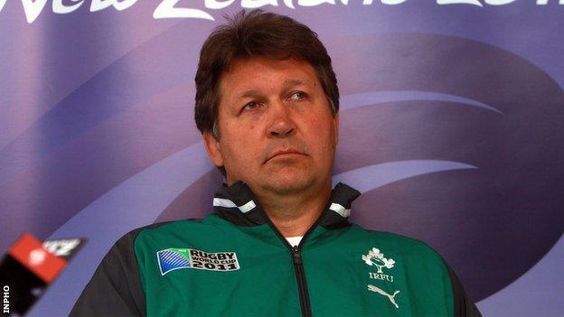 Ireland forwards coach Gert Smal