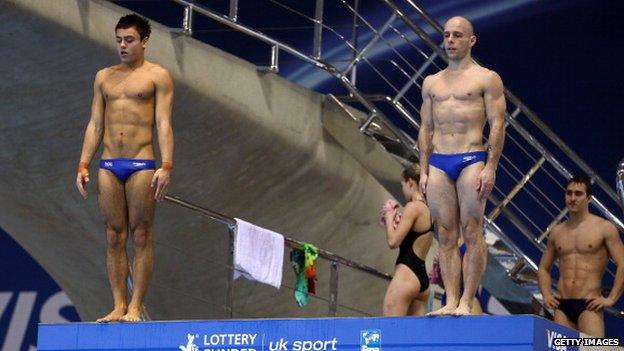 Tom Daley and Peter Waterfield