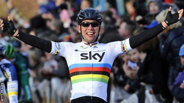 Mark Cavendish winning in Belgium