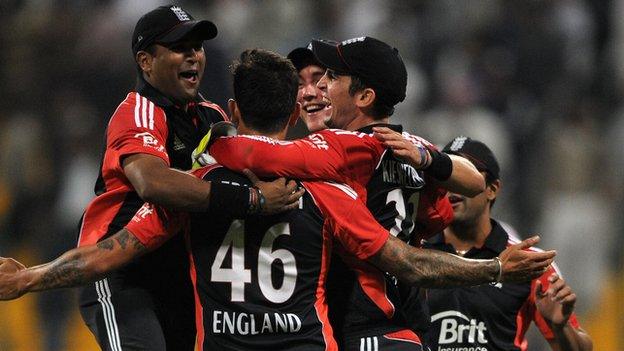 England celebrate