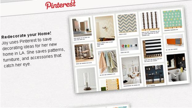 Screengrab of Pinterest page