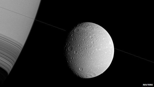 Saturn's moon Dione