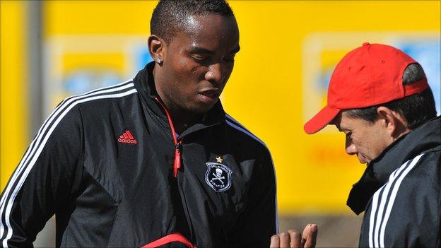 Orlando Pirates striker Benni McCarthy