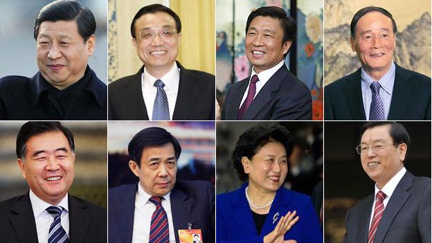 Profiles photos of China's leadership hopefuls