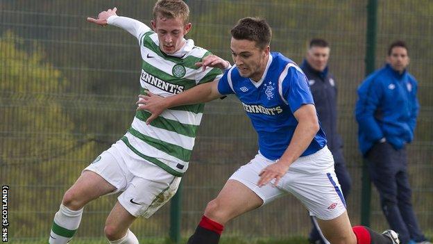 Chris Hegarty (right) is in Rangers' squad