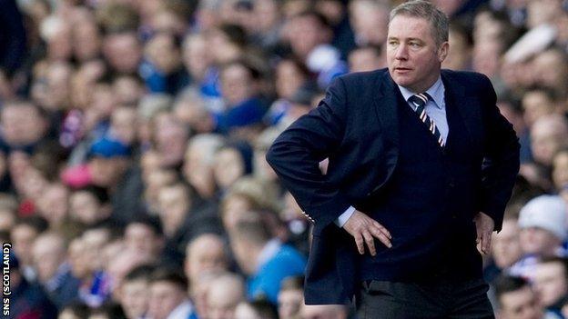 Rangers manager Ally McCoist