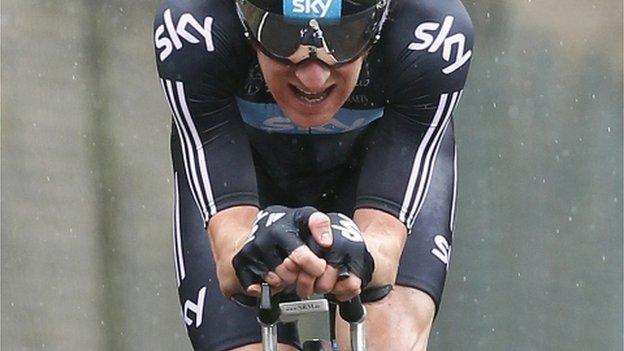 Bradley Wiggins in the Paris-Nice race