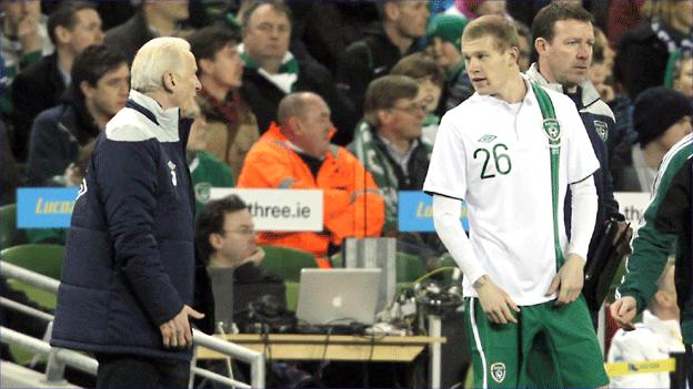 Giovanni Trapattoni and James McClean