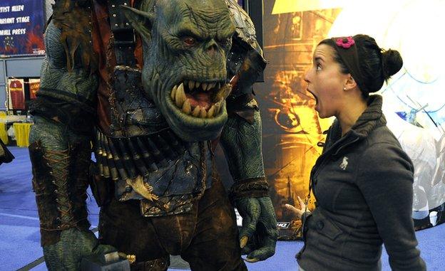 Warhammer character at ComicCon