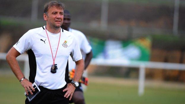 Ghana coach Goran Stevanovic