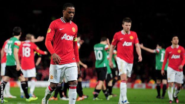 Patrice Evra trudges off