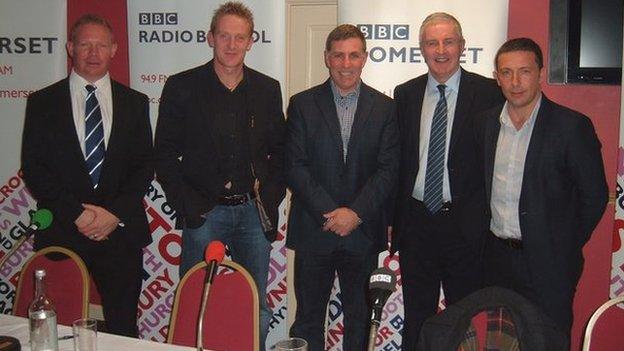 Liam Middleton, Steve Kirby, Mark McGhee, Geoff Twentyman and Derek McInnes