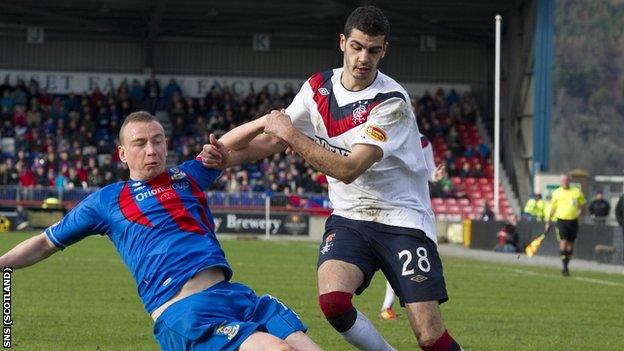 Caley thistle v Rangers