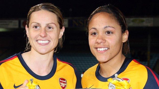 Kelly Smith and Alex Scott