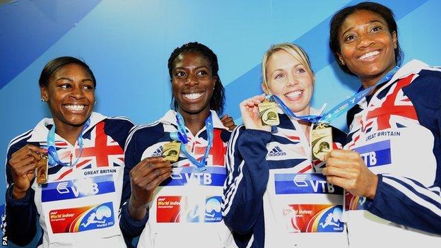 Shana Cox, Nicola Sanders, Christine Ohuruogu, Perri Shakes-Drayton