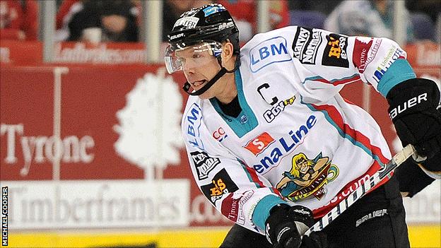 Jeremy Rebek got on the scoresheet for the Belfast Giants in Edinburgh