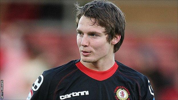 Crewe Alexandra striker Nick Powell