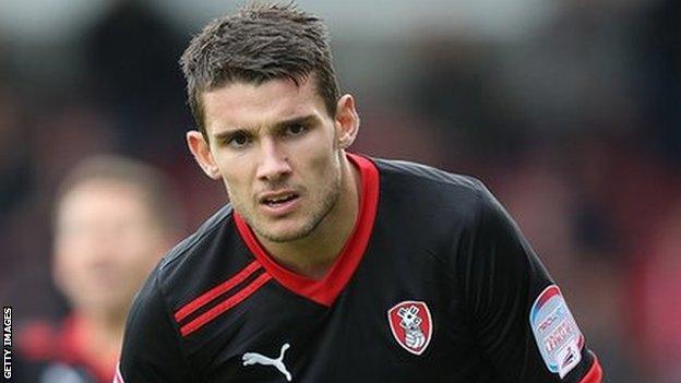 Rotherham United winger Gareth Evans