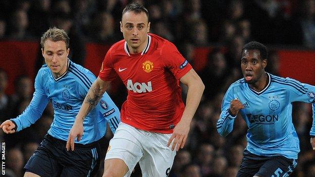 Manchester United striker Dimitar Berbatov