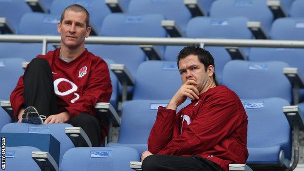 Stuart Lancaster and Andy Farrell